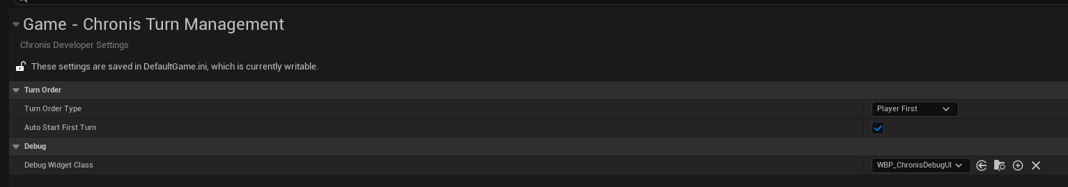 Chronis Global Settings
